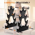4-Tier Dumbbell Rack for Home Gym Storage
