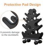 Dumbbell Rack Stand with Wheels for Home Gym