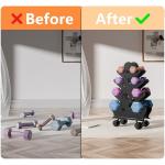 Dumbbell Rack Stand with Wheels for Home Gym