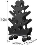 Dumbbell Rack Stand with Wheels for Home Gym