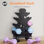 Dumbbell Rack Stand with Wheels for Home Gym