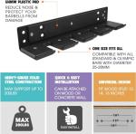 Yes4All Olympic Barbell Wall Storage Rack
