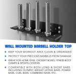 Yes4All Olympic Barbell Wall Storage Rack
