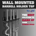 Yes4All Olympic Barbell Wall Storage Rack