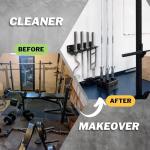 Yes4All Olympic Barbell Wall Storage Rack