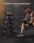 AKYEN Compact A-Frame Dumbbell Rack Stand