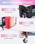 Mythinglogic Dumbbell Rack with Wheels and Hooks