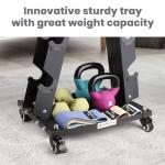 LIONSCOOL A-Frame Dumbbell Rack with Wheels