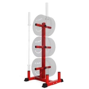 Olympic Weight Plate Rack with Barbell Holders