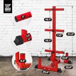 Olympic Weight Plate Rack with Barbell Holders