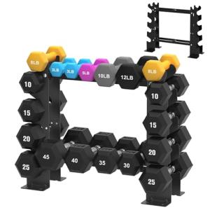 5-Tier Dumbbell Rack for Home Gym Storage