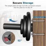 Wall Mounted Olympic Weight Plate Storage Rack