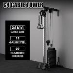 Mikolo Wall Mount Cable Station with Weight Stack
