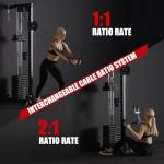 Mikolo Wall Mount Cable Station with Weight Stack