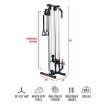 Valor Fitness Wall-Mounted Cable Machine for Home Gym