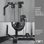 Valor Fitness Wall-Mounted Cable Machine for Home Gym