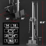 VANSWE Adjustable Wall Mount Cable Station Machine