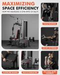 Mikolo Multifunctional Home Gym with 150LBS Weight Stack