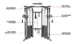 XMARK All-in-One Functional Trainer Cable Machine