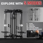 Mikolo Wall Mounted Folding Squat Rack with Cables