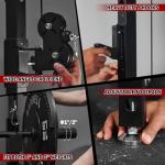 Mikolo Wall Mounted Folding Squat Rack with Cables