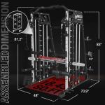 Mikolo 2200lbs Smith Machine with Cable Crossover