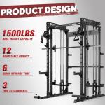 RitFit M1 Pro Smith Machine with Cable Crossover