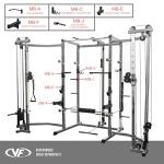Valor Fitness Power Cage with LAT Pulldown & Crossover
