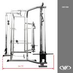 Valor Fitness Power Cage with LAT Pulldown & Crossover