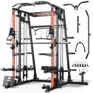 Smith Machine Power Cage with Dual LAT Pull Down