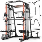Smith Machine Power Cage with Dual LAT Pull Down