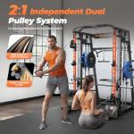 Smith Machine Power Cage with Dual LAT Pull Down