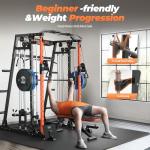 Smith Machine Power Cage with Dual LAT Pull Down