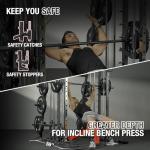 Mikolo 2200lbs Smith Machine with LAT Pull Down