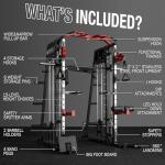 Mikolo 2200lbs Smith Machine with LAT Pull Down