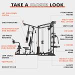 Smith Machine Power Cage with Cable Crossover