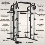 Smith Machine with Weight Plates and Power Rack
