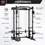 EVOLPOW M2D Smith Machine with LAT Pull Down