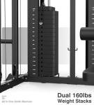 DONOW Smith Machine Power Cage with Weight Stacks