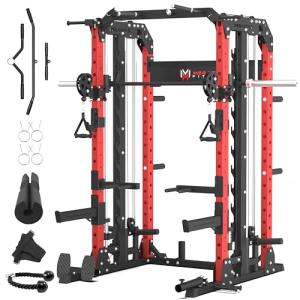 Smith Machine with Cable Crossover and Squat Rack