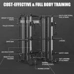 Smith Machine Power Cage with Adjustable Curl Bench