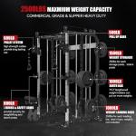 Smith Machine Power Cage with Adjustable Curl Bench
