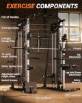 Versatile Smith Machine and Power Cage for Home Gym