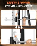 Versatile Smith Machine and Power Cage for Home Gym