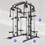 Royal Fitness Smith Machine with Weight Plates