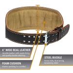 Harbinger Padded Leather Weightlifting Belt - 4" or 6”