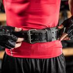 Harbinger Padded Leather Weightlifting Belt - 4" or 6”