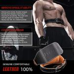 Leather Weight Lifting Belt for Back Support