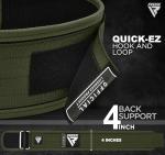 RDX Auto Lock 4" Weight Lifting Belt