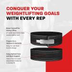 Hawk Sports 10mm Leather Weightlifting Belt - Medium